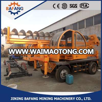 High Quality Four Wheel Small Piling Rig Hydraulic Pile Driver