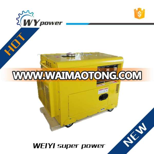 weiyi 6.5kw silent portable china diesel generator price